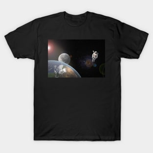 Astronaut Floating In Orbit T-Shirt